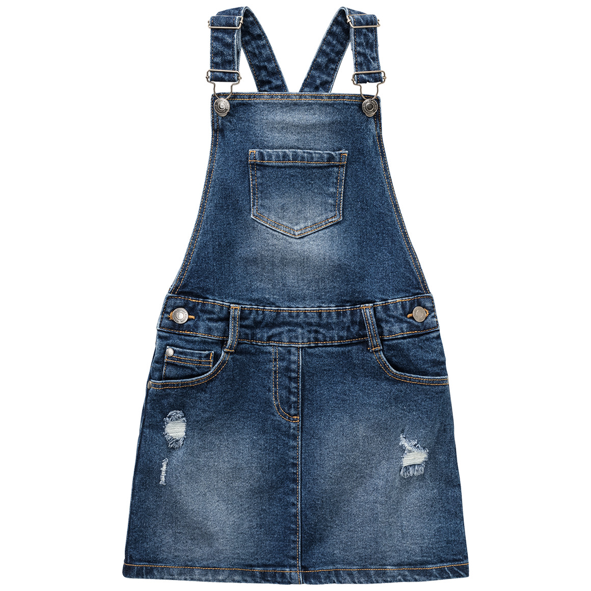Mädchen Latzkleid mit Used-Details