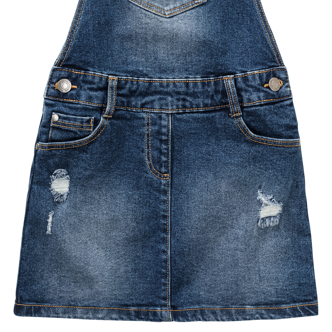 Mädchen Latzkleid mit Used-Details