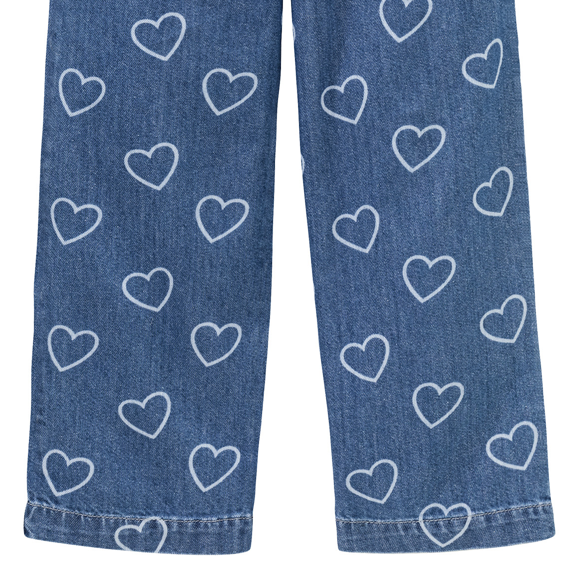 Mädchen Jeans mit Herzen allover