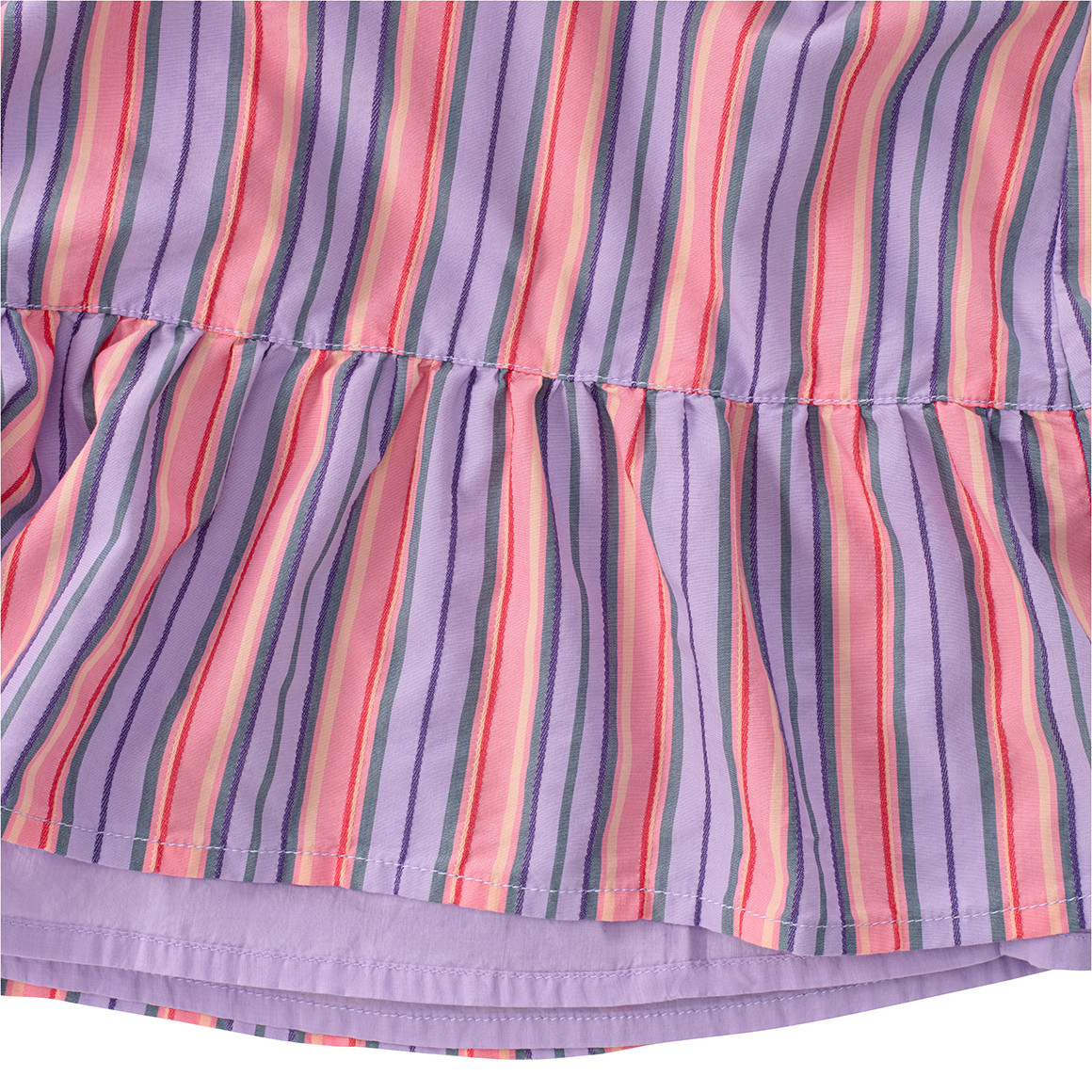 Mädchen Kleid mit Längsstreifen