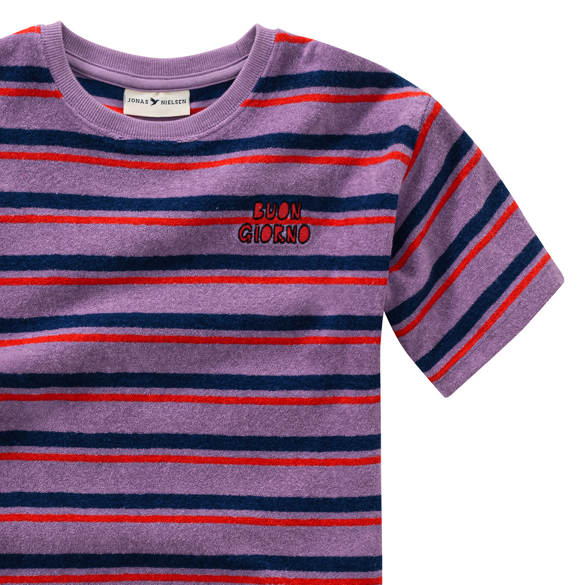 Kinder Frottee-Shirt mit Stickerei