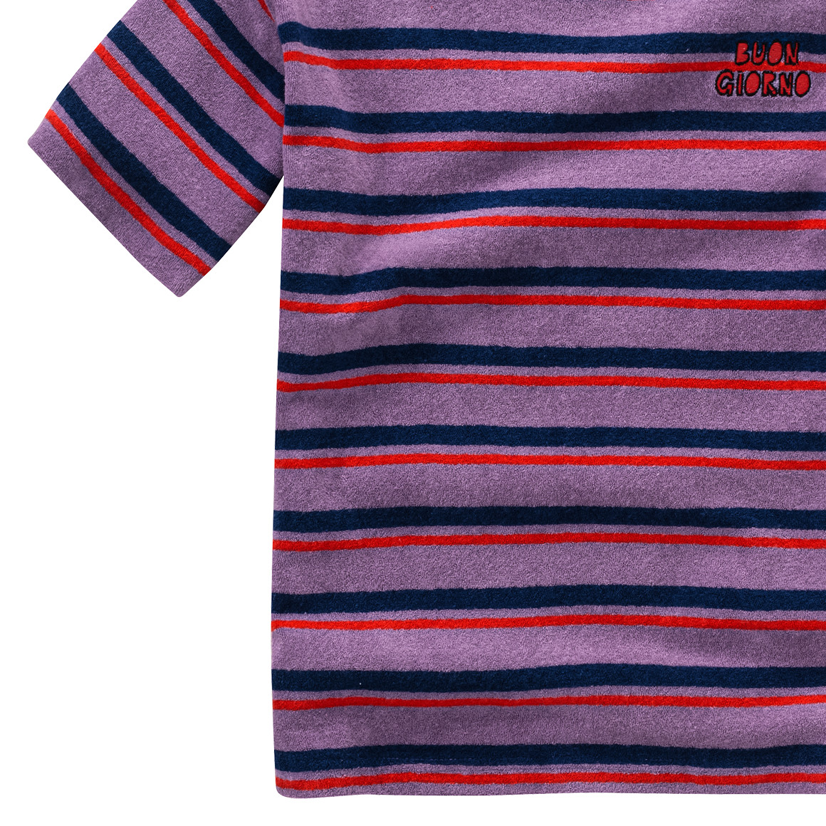 Kinder Frottee-Shirt mit Stickerei