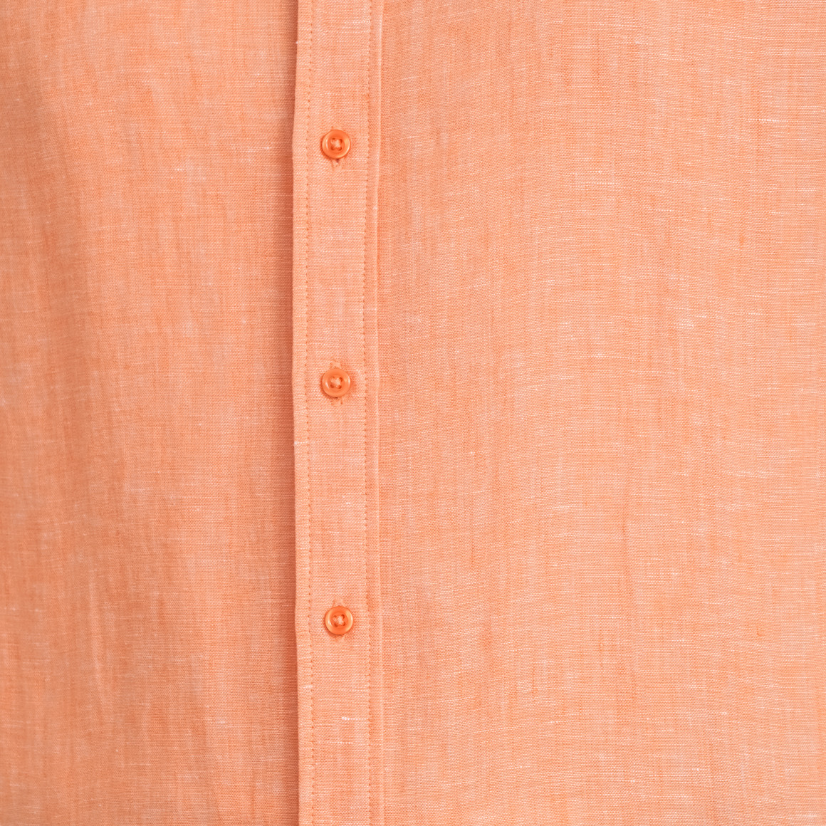 Herren Leinen-Hemd mit Button-Down-Kragen