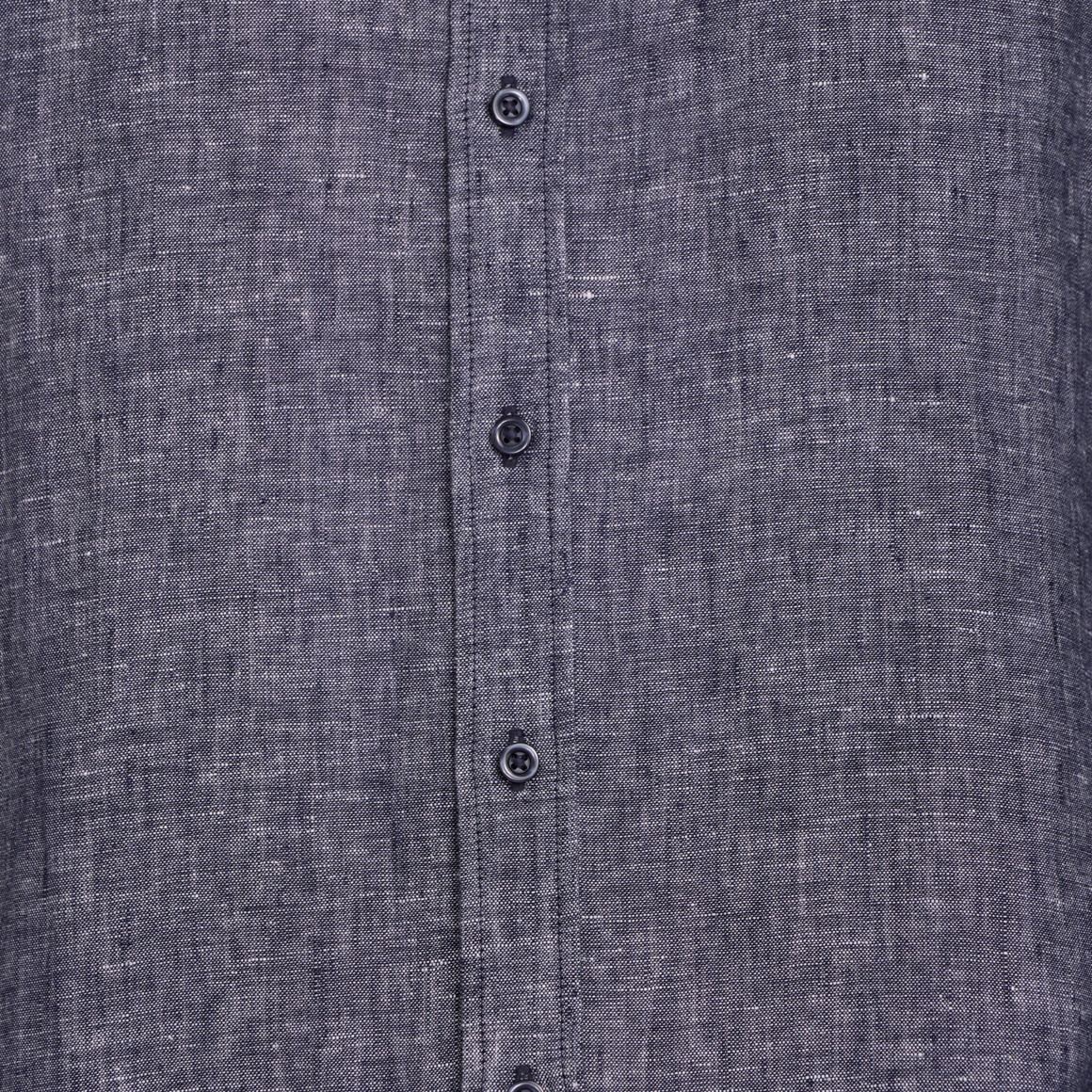 Herren Leinen-Hemd mit Button-Down-Kragen