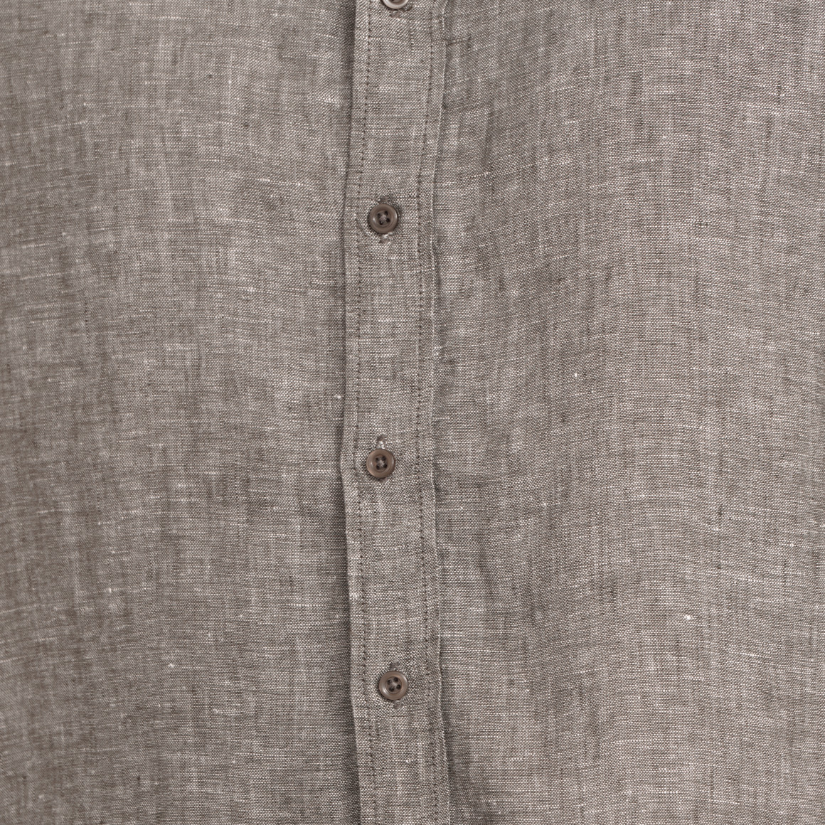 Herren Leinen-Hemd mit Button-Down-Kragen