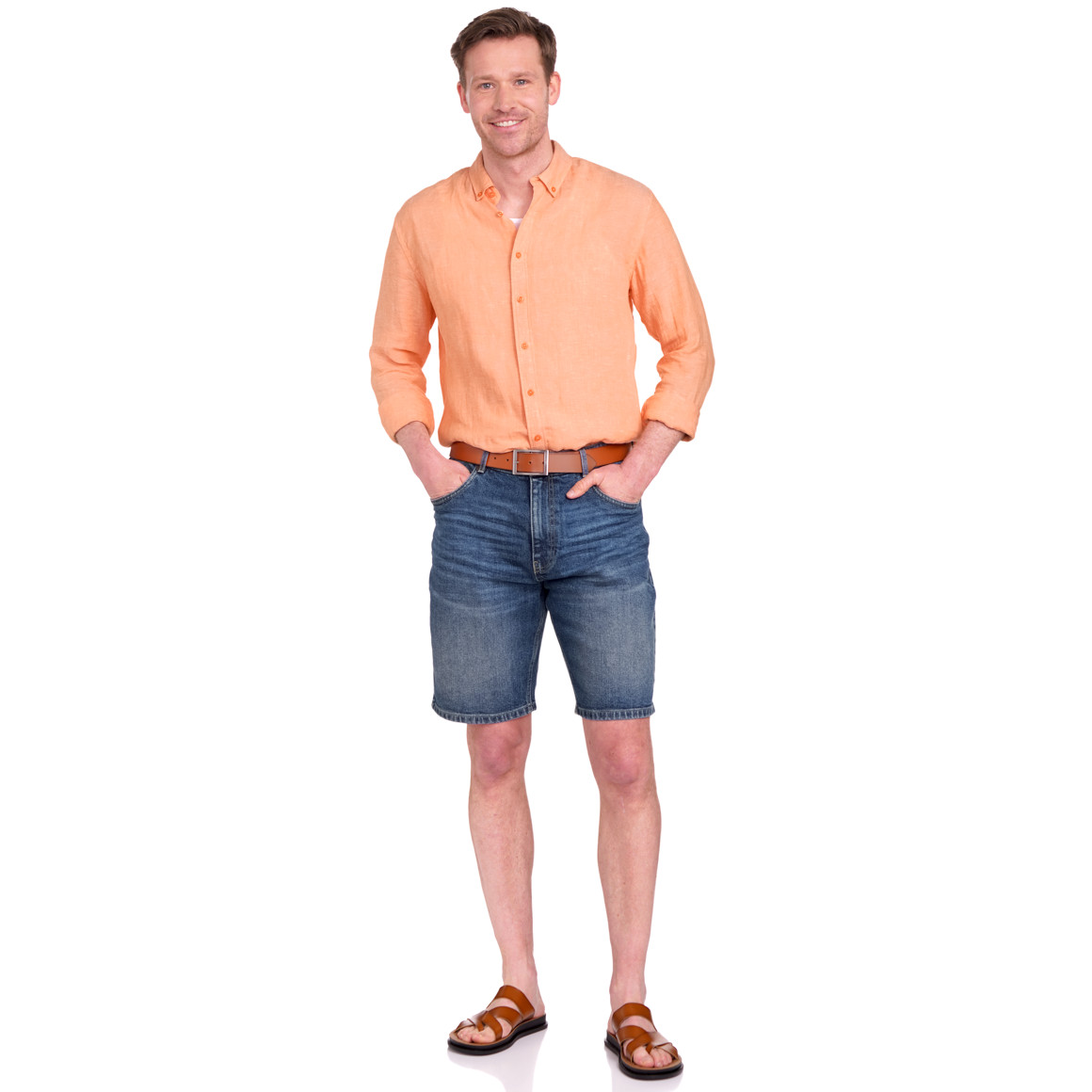 Herren Jeans-Shorts in Denim-Optik