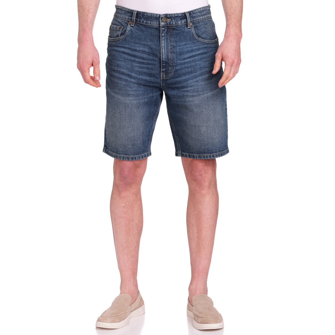 Herren Jeans-Shorts in Denim-Optik