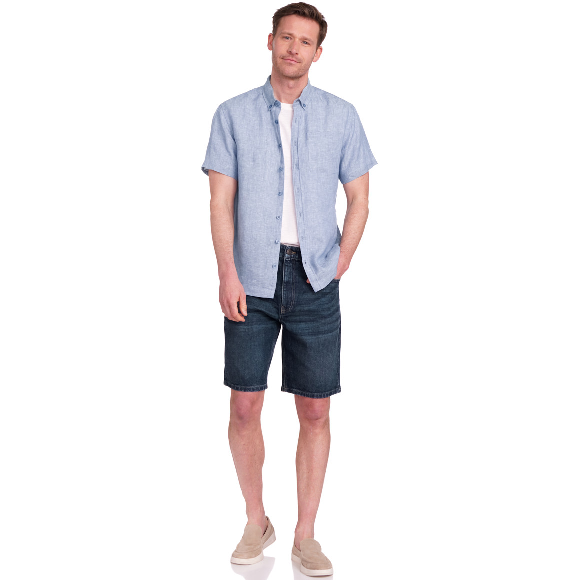 Herren Jeans-Shorts in Denim-Optik