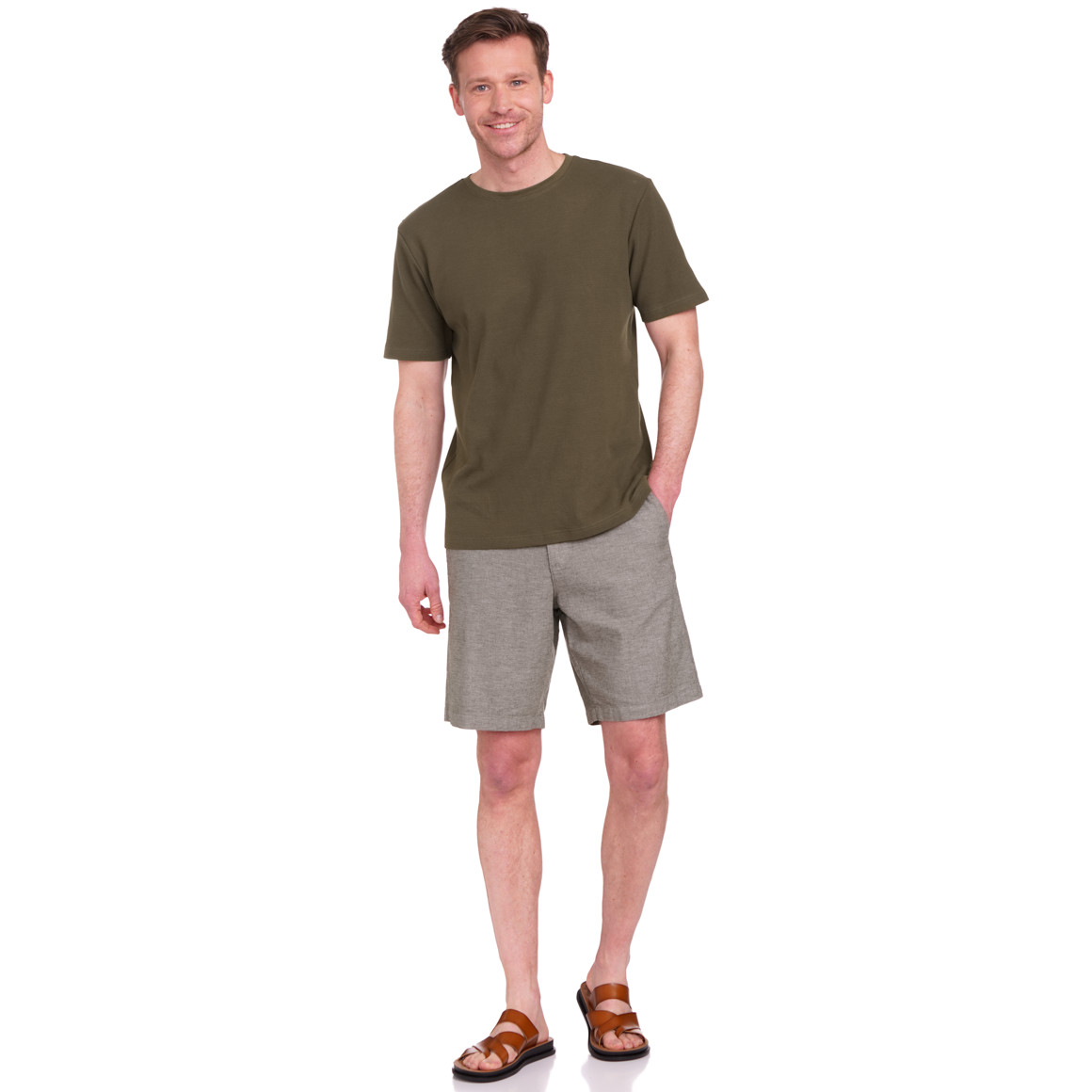 Herenshort met linnen