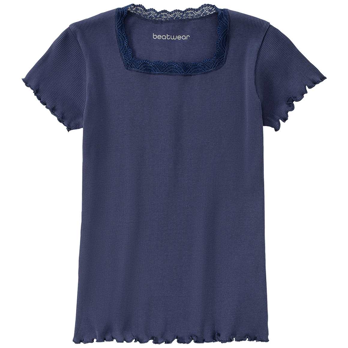 Mädchen T-Shirt mit Spitze