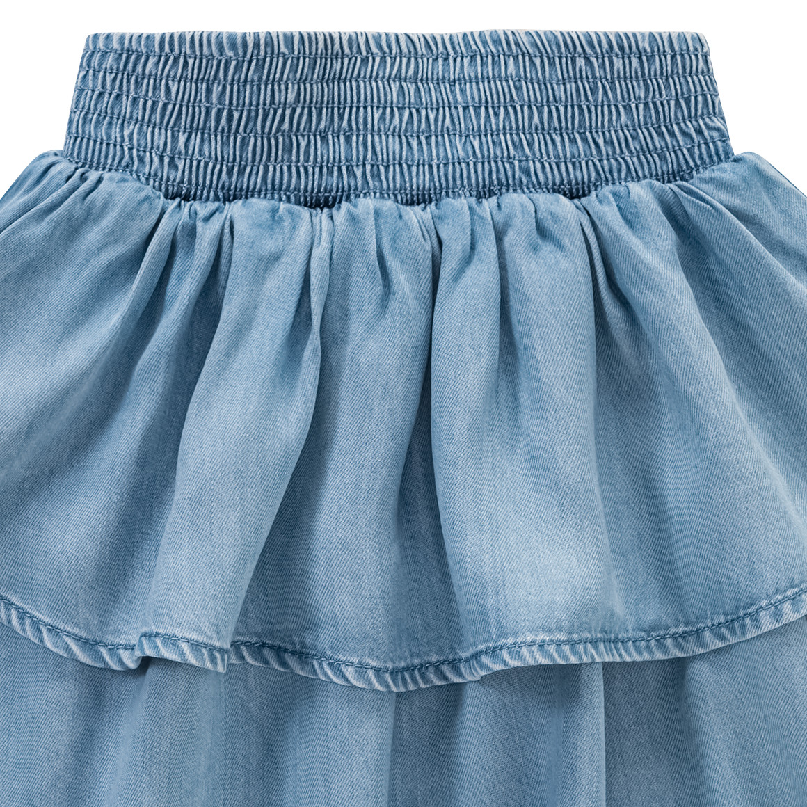 Mädchen Rock in Denim-Optik