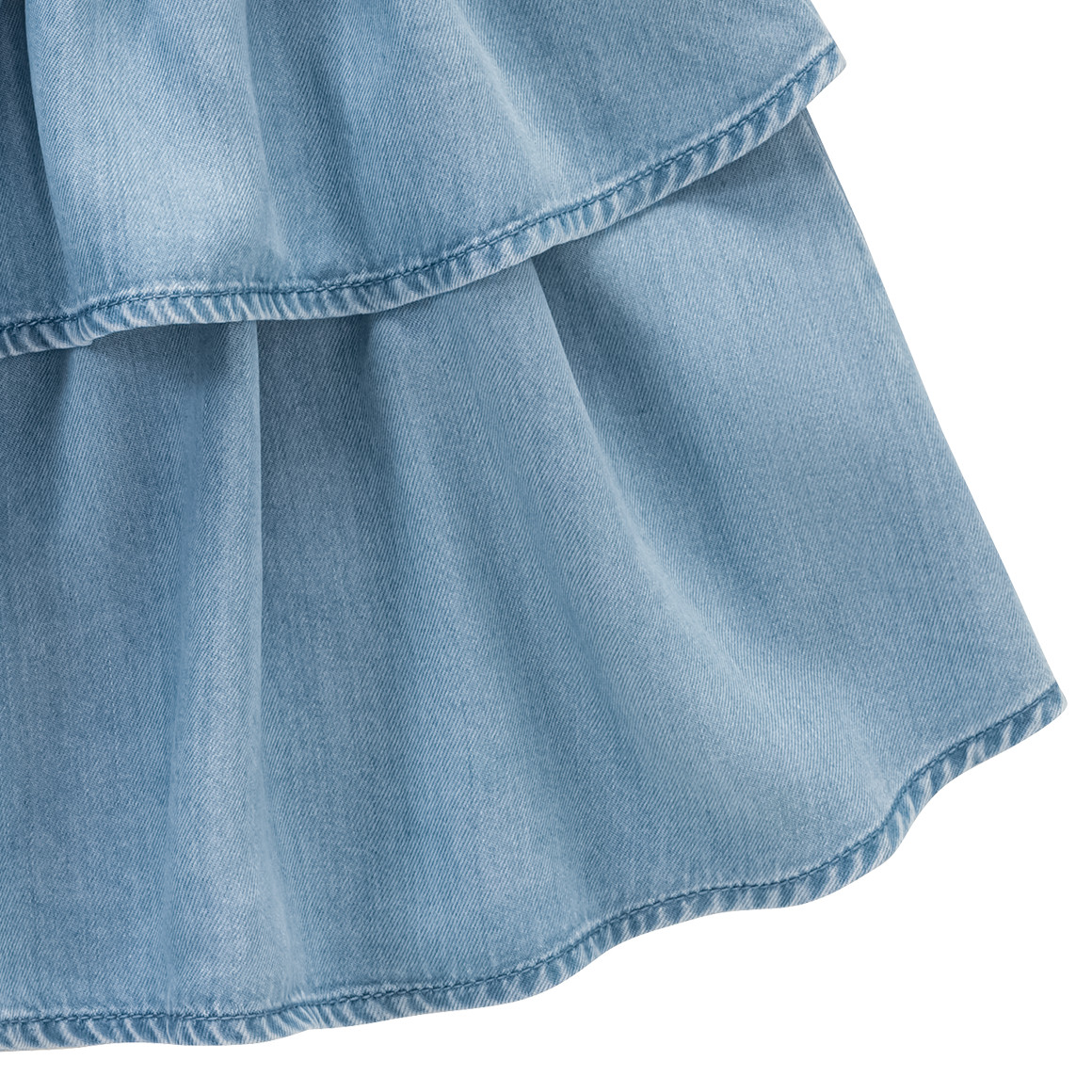 Mädchen Rock in Denim-Optik