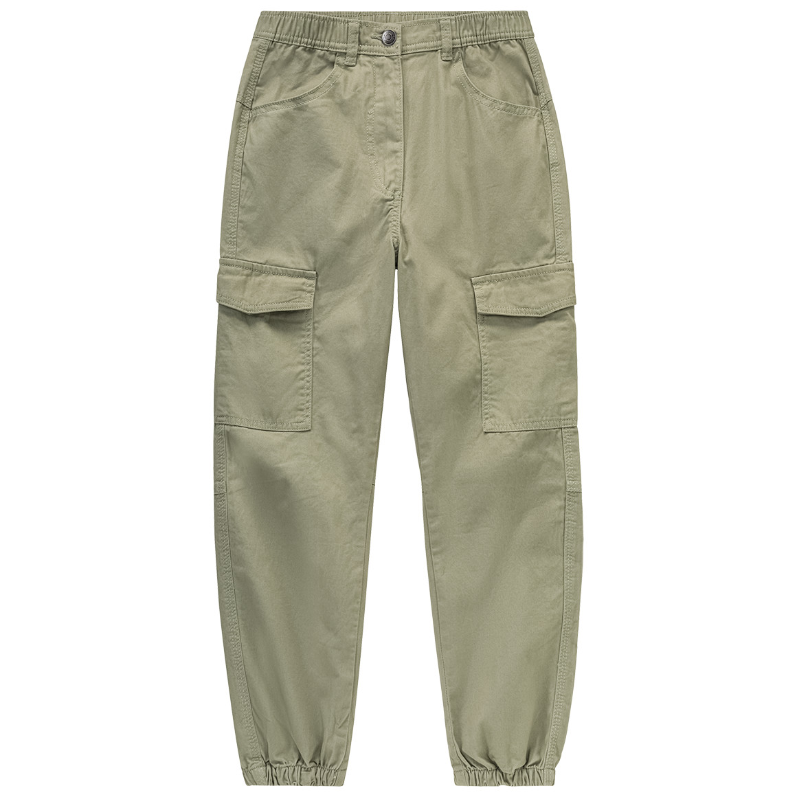 Mädchen Cargohose unifarben
