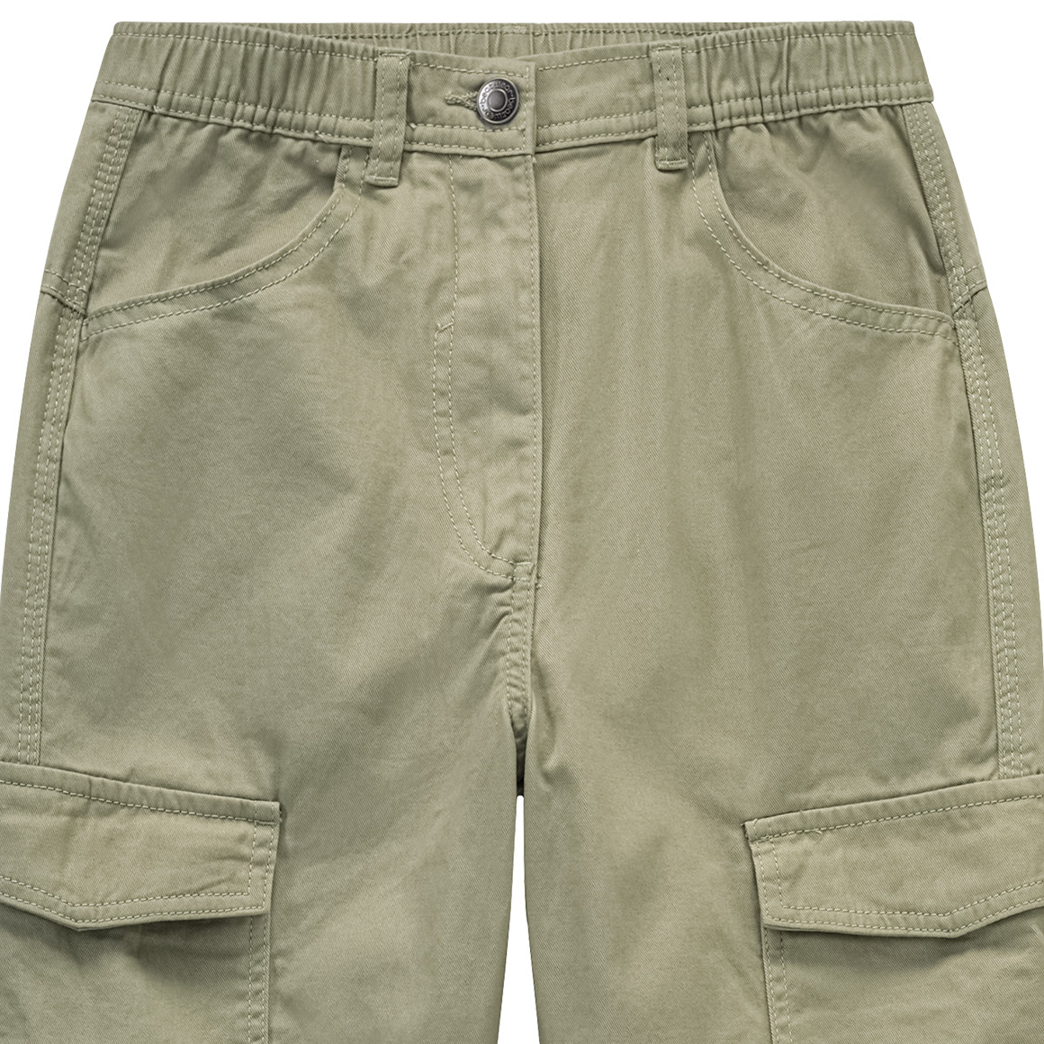 Mädchen Cargohose unifarben