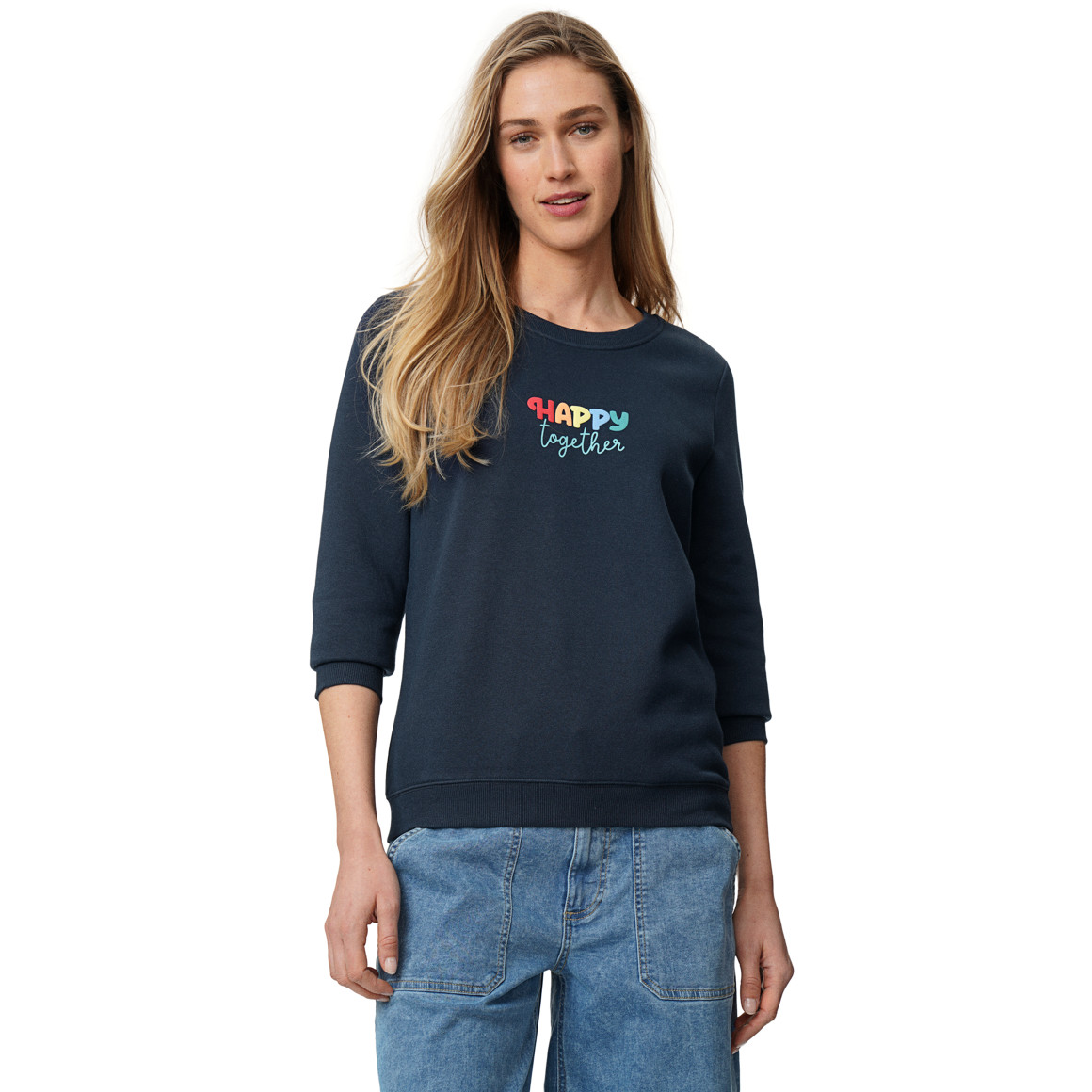 Damen Sweatshirt mit Message-Print