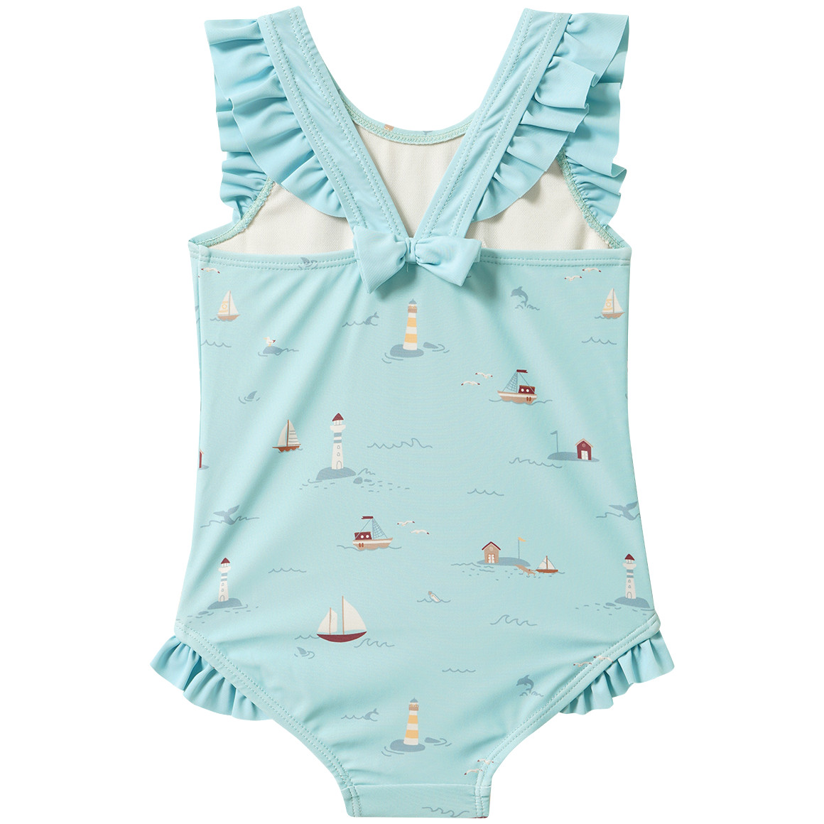 Baby Badeanzug mit Segelschiffen