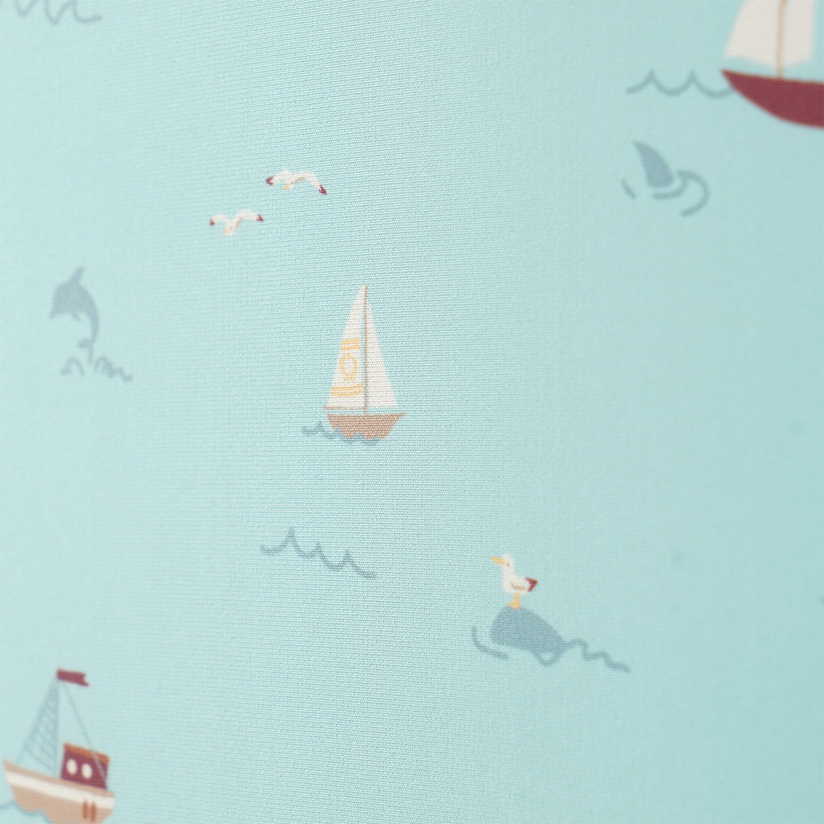 Mädchen Badeanzug mit Segelschiffen