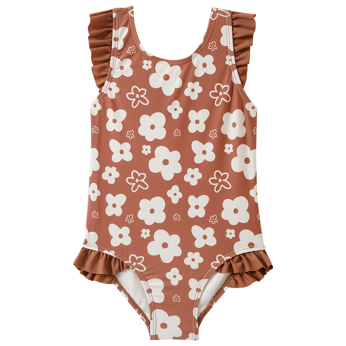 Mädchen Badeanzug mit Blumen-Allover