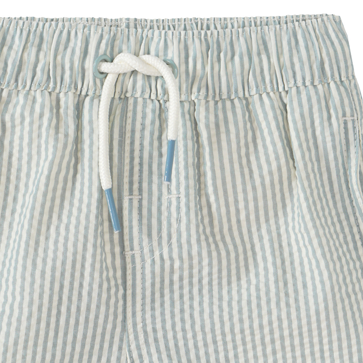 Baby Badeshorts mit Seersucker-Streifen