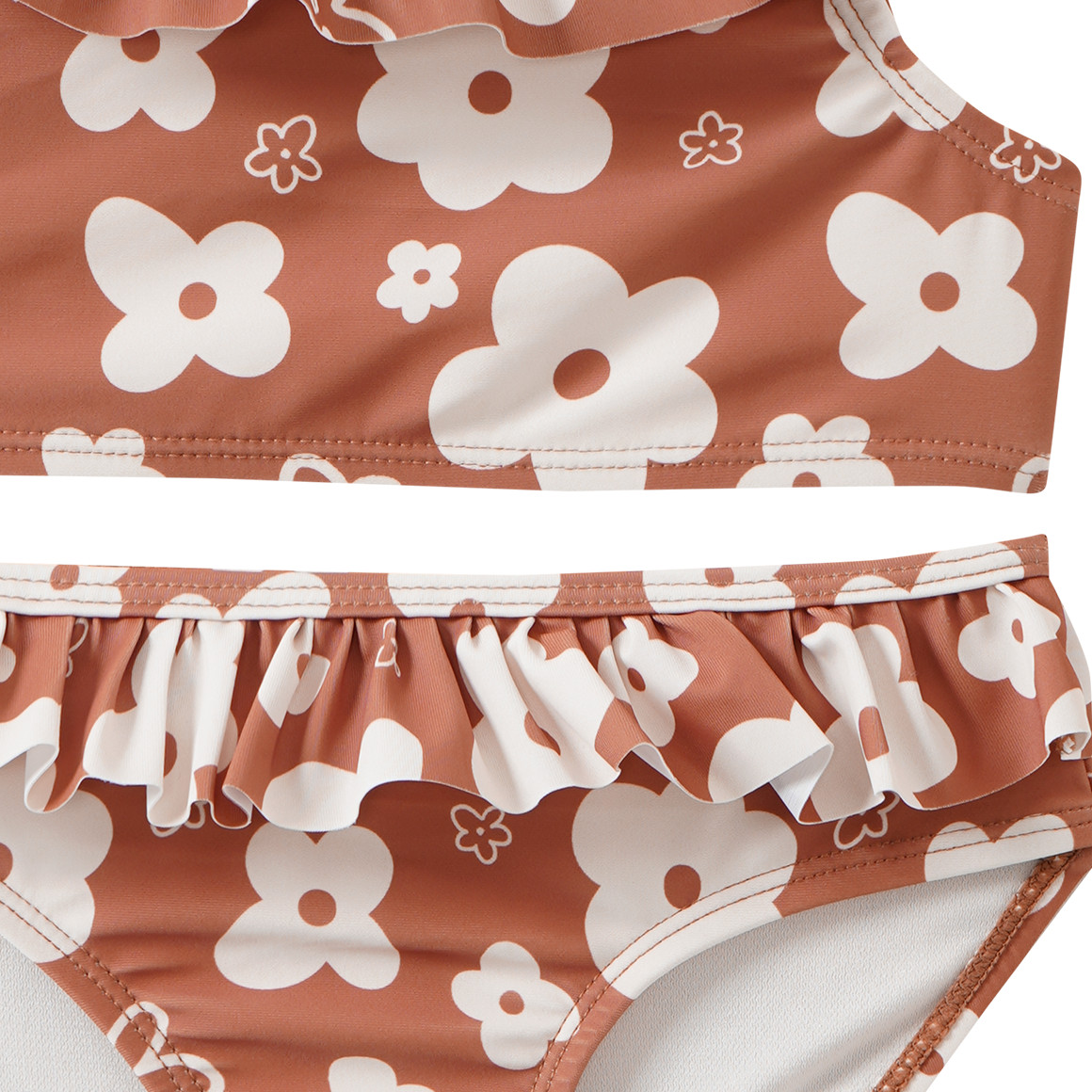 Mädchen Bikini mit Blumen-Allover