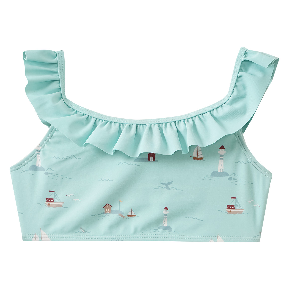 Mädchen Bikini mit Segelschiffen