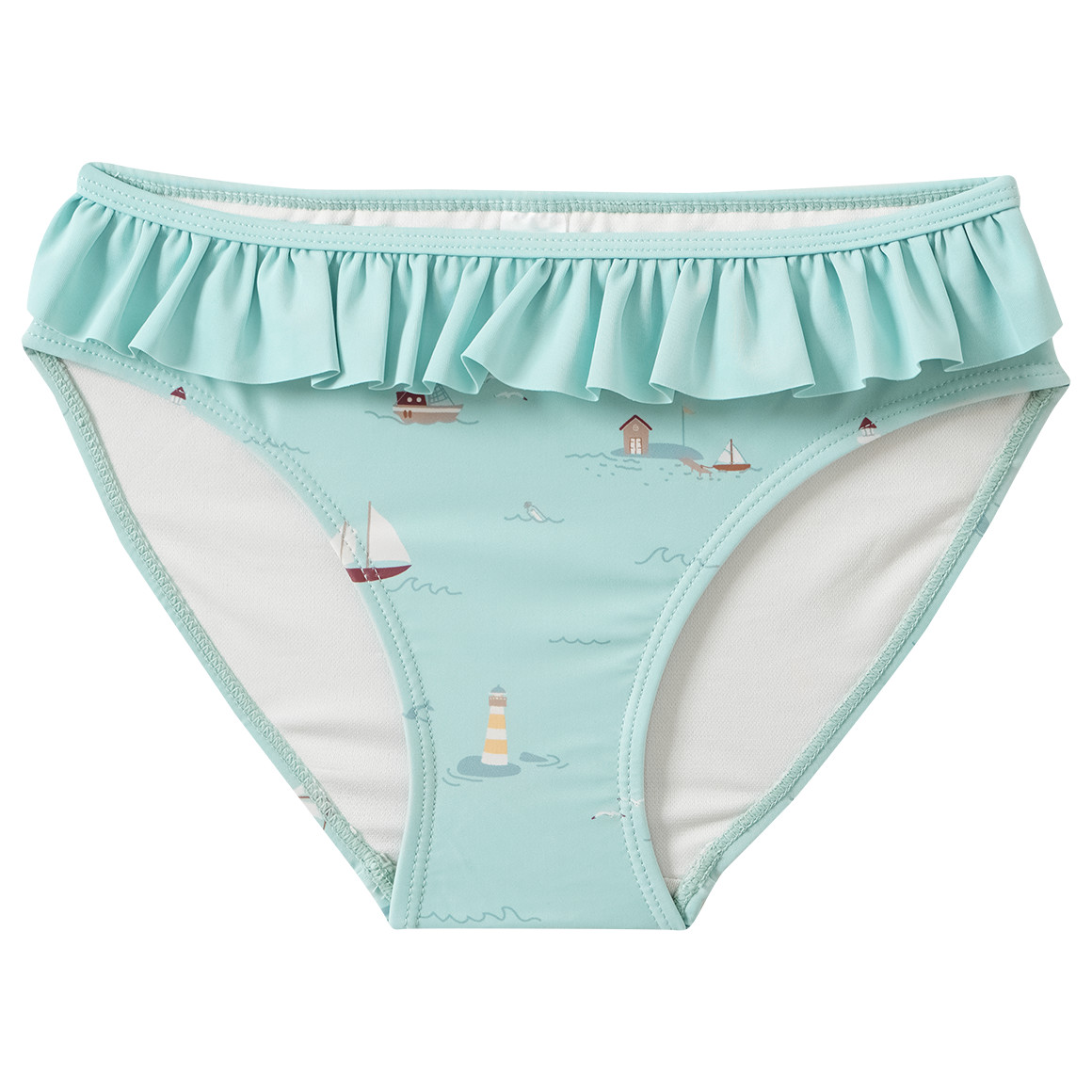 Mädchen Bikini mit Segelschiffen