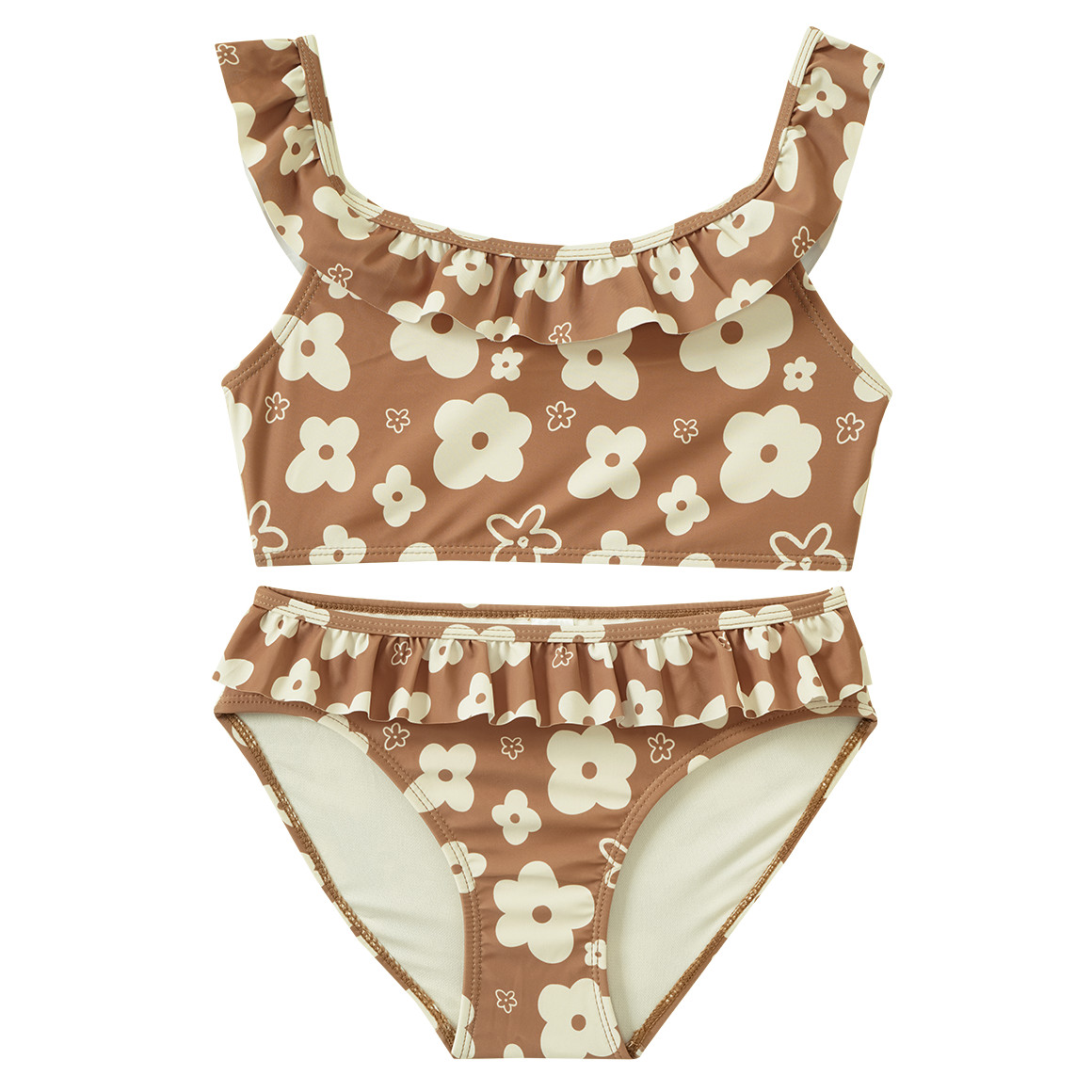 Mädchen Bikini mit Blumen-Allover