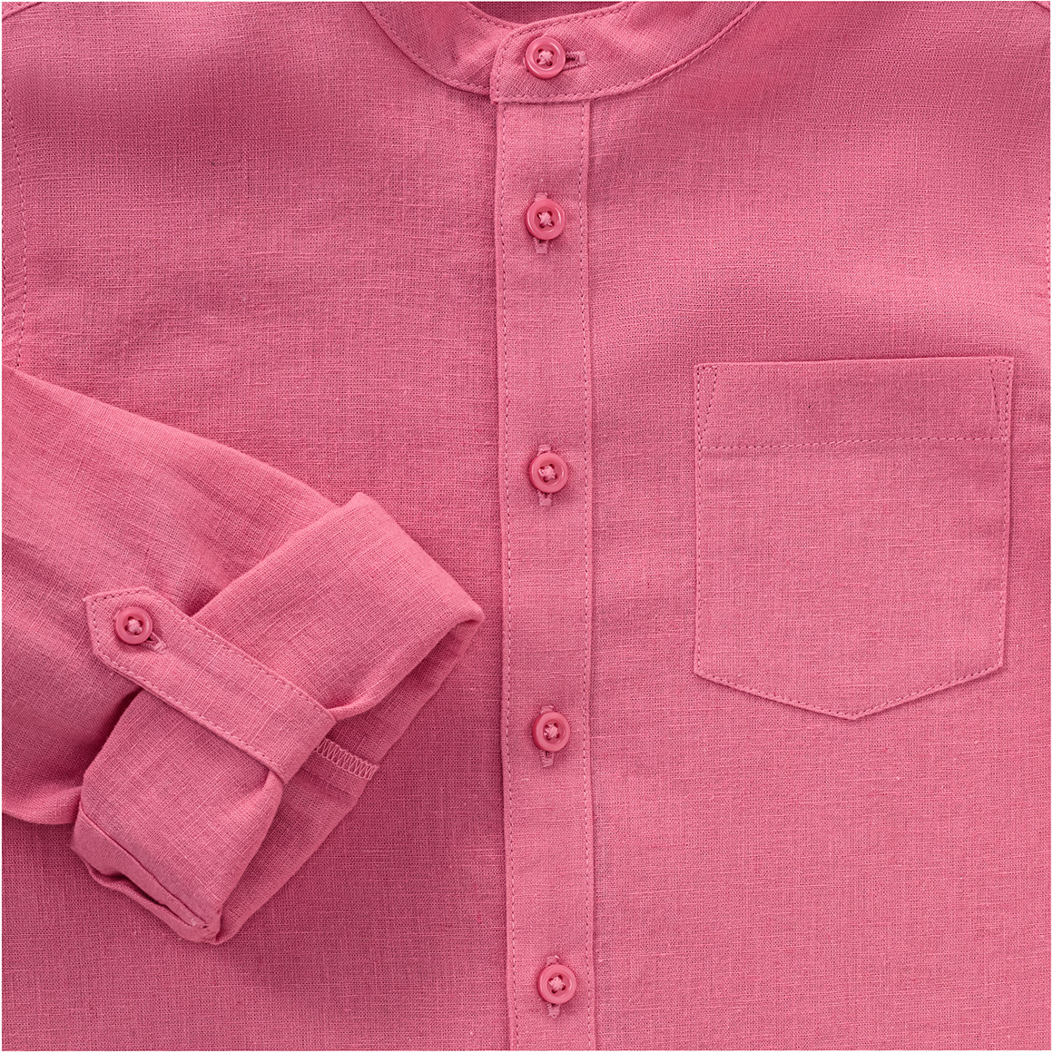 Jungen Leinen-Hemd mit Brusttasche