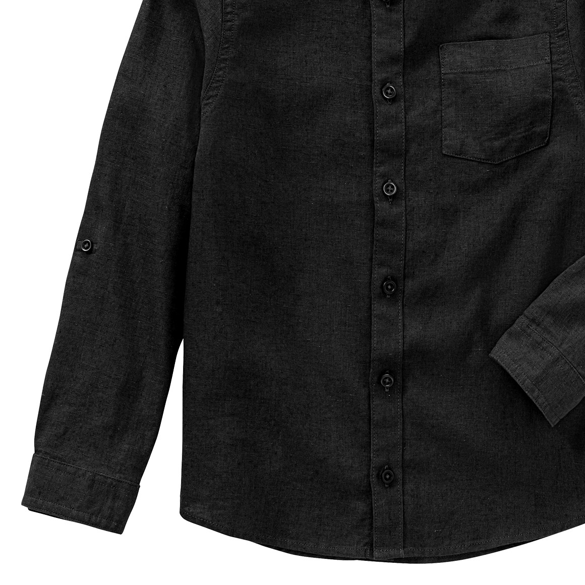 Jungen Leinen-Hemd mit Brusttasche