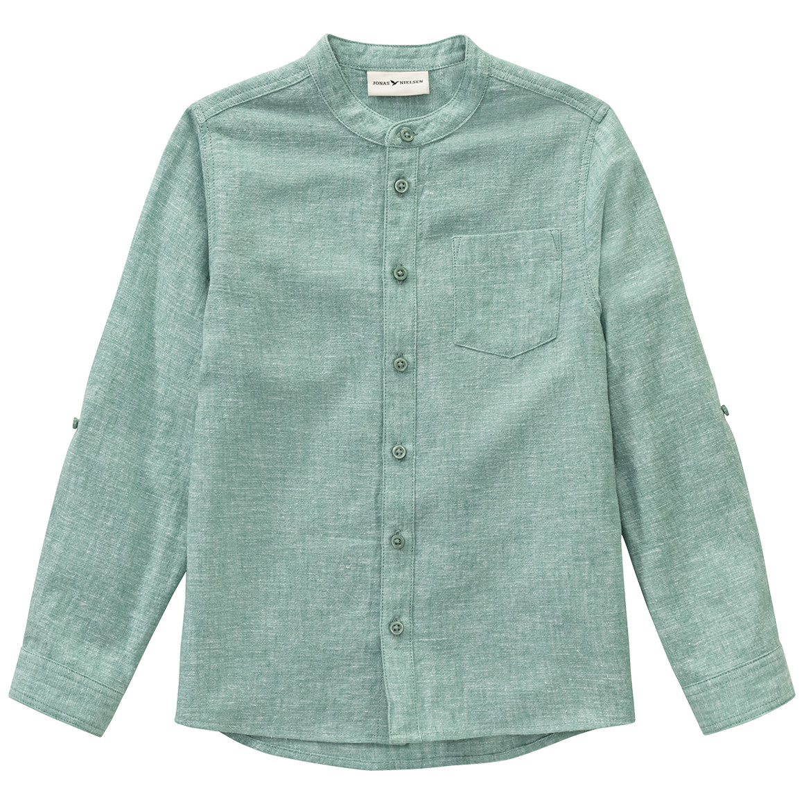 Jungen Leinen-Hemd mit Brusttasche