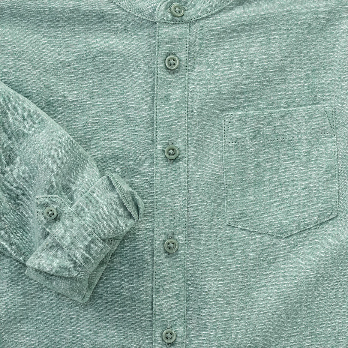 Jungen Leinen-Hemd mit Brusttasche