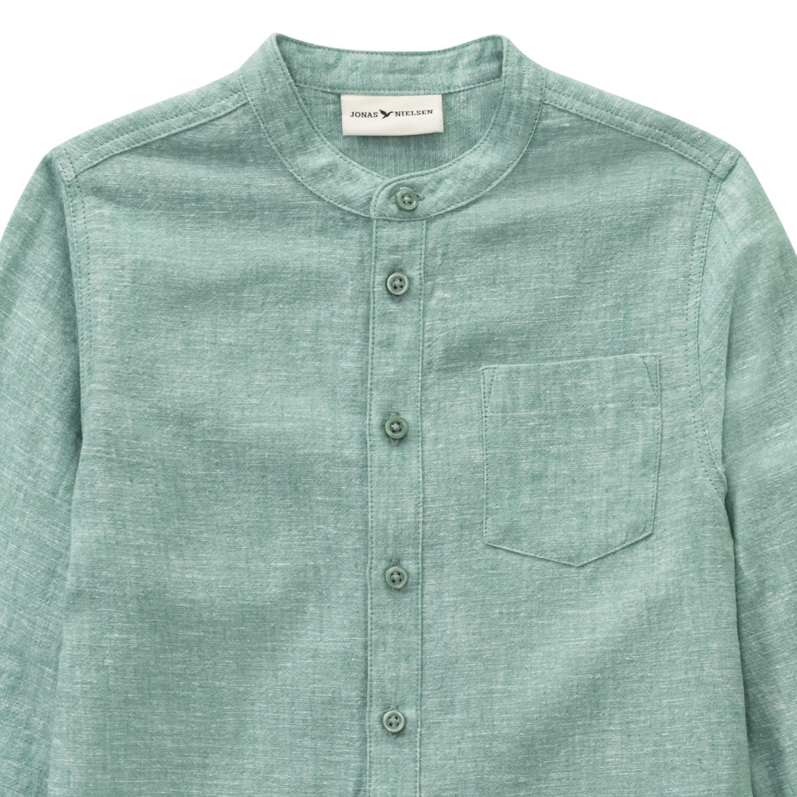 Jungen Leinen-Hemd mit Brusttasche