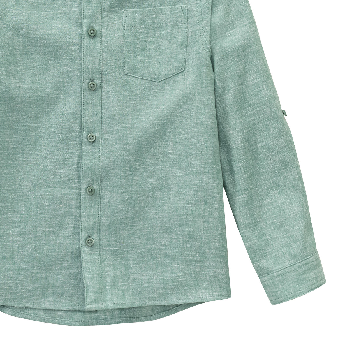 Jungen Leinen-Hemd mit Brusttasche