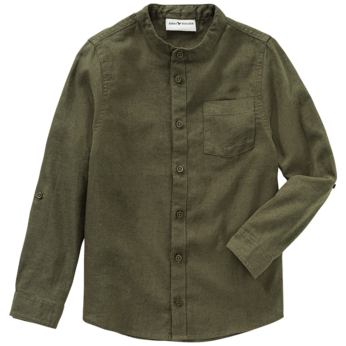 Jungen Leinen-Hemd mit Brusttasche