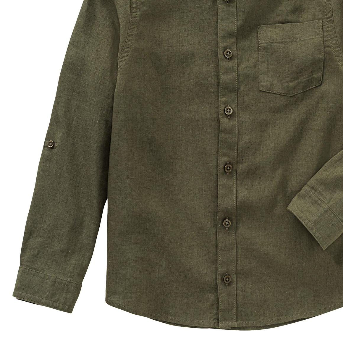 Jungen Leinen-Hemd mit Brusttasche