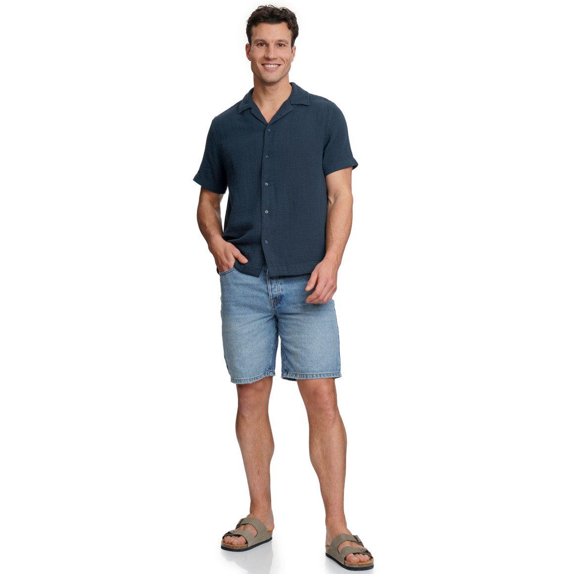 Herren Musselin-Hemd aus Bio-Baumwolle