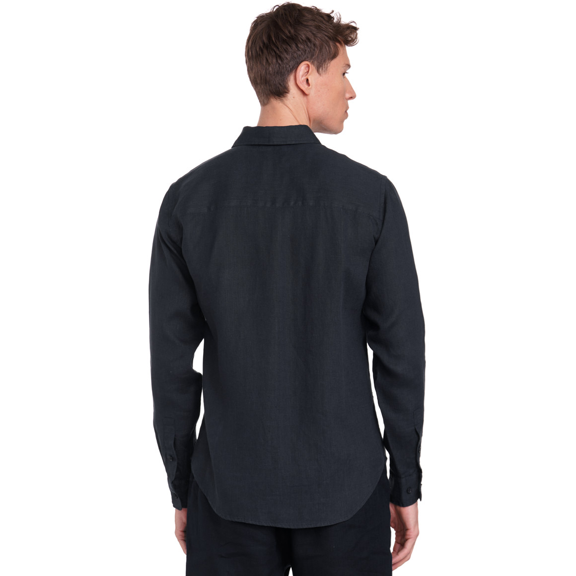 Herren Leinen-Hemd in Unifarben