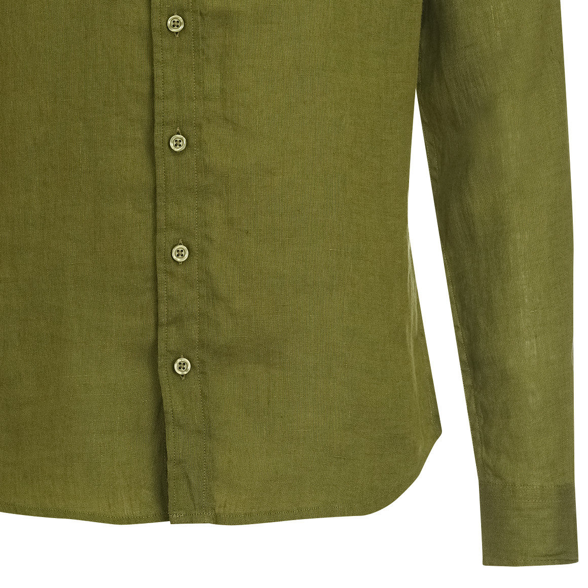 Herren Leinen-Hemd in Unifarben