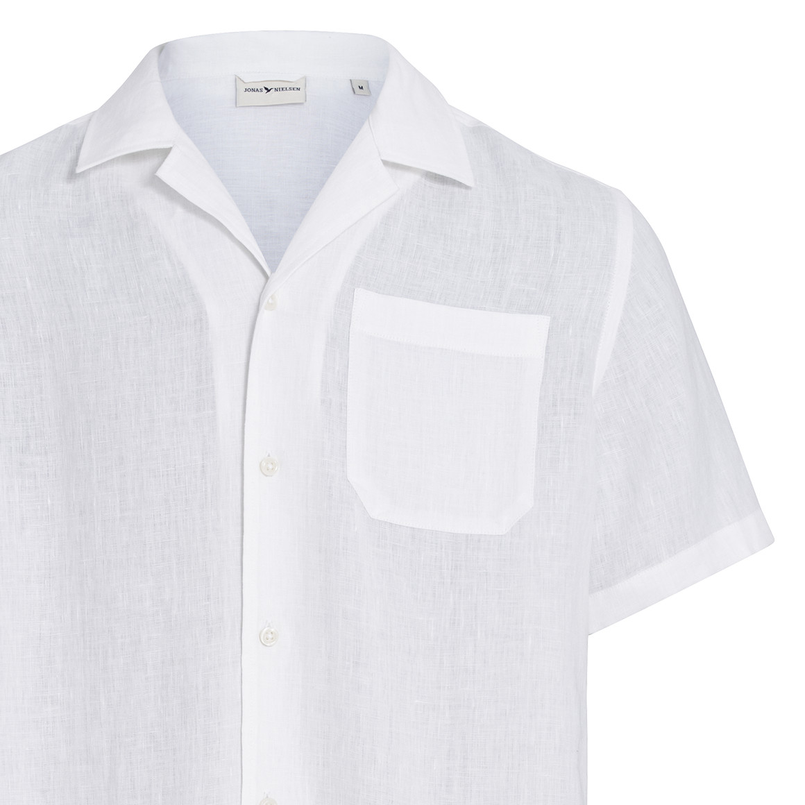 Herren Leinen-Hemd mit Brusttasche