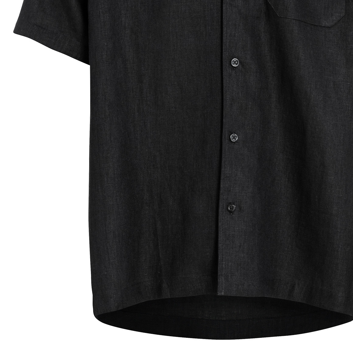 Herren Leinen-Hemd mit Brusttasche