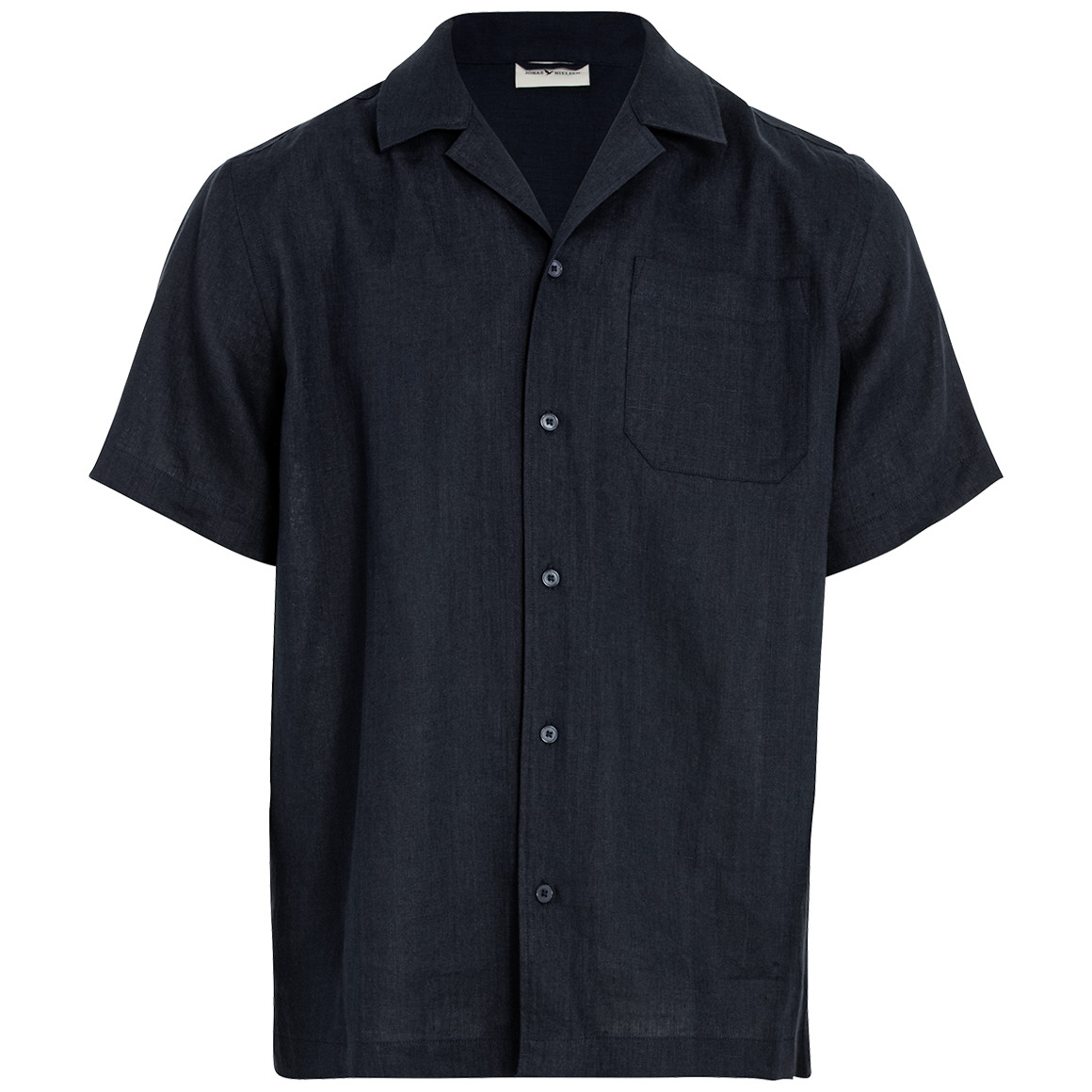 Herren Leinen-Hemd mit Brusttasche