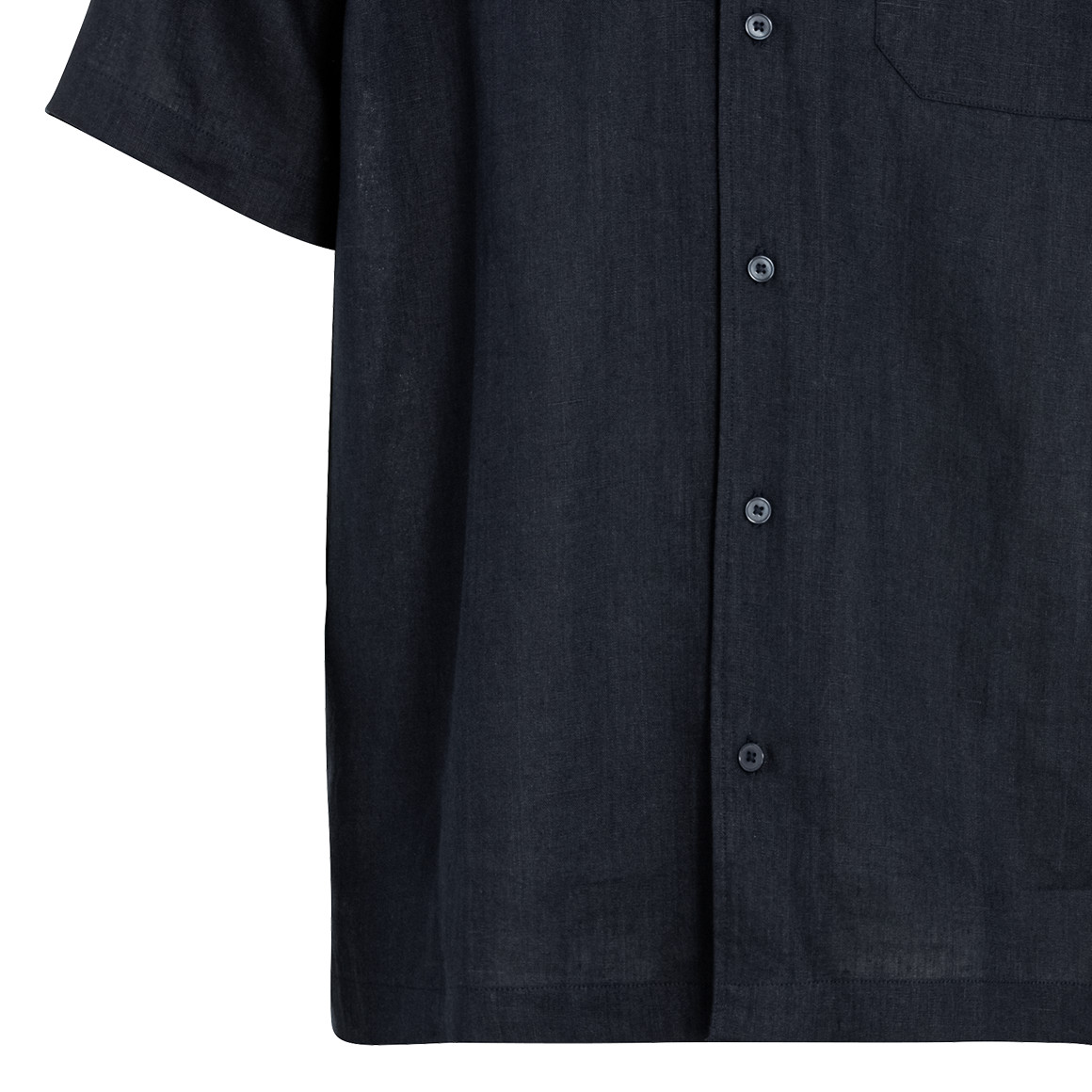 Herren Leinen-Hemd mit Brusttasche