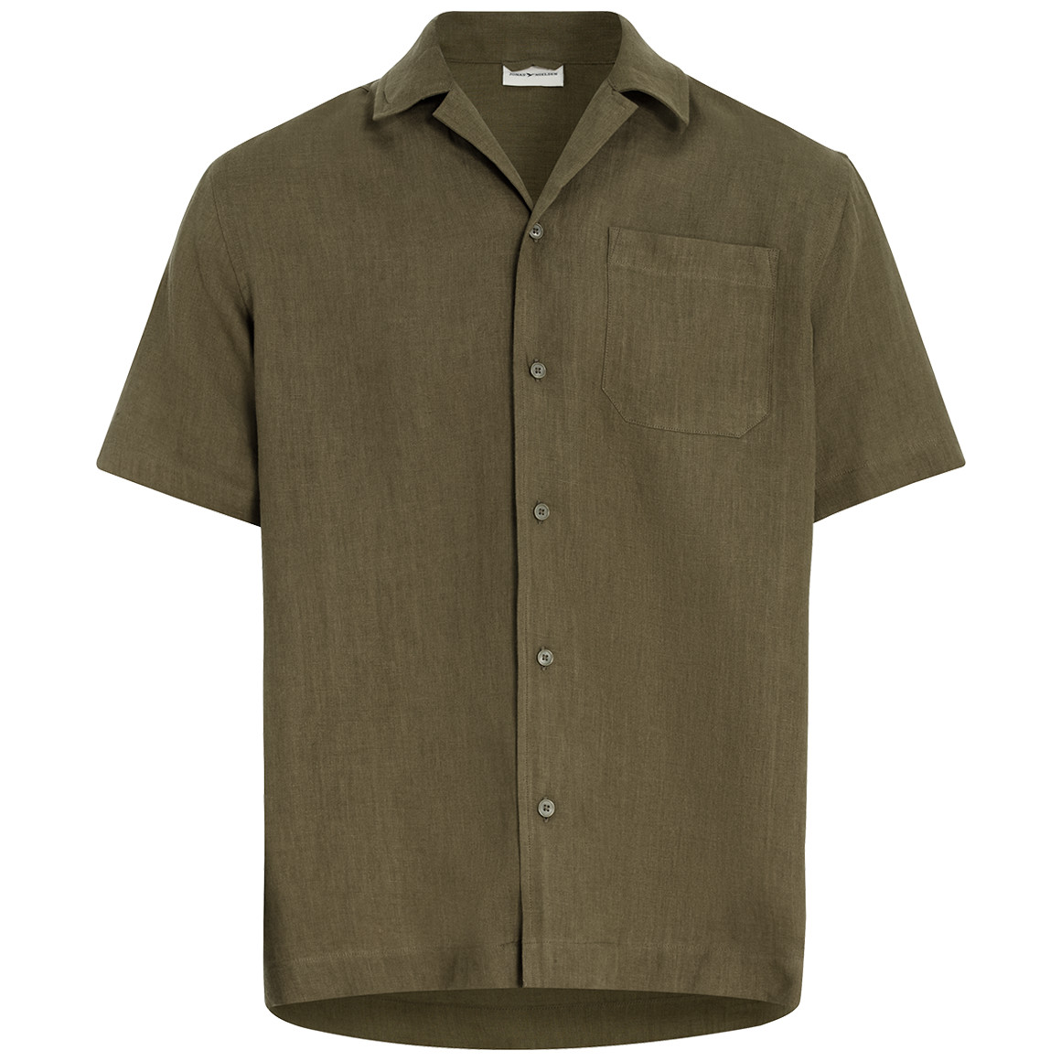 Herren Leinen-Hemd mit Brusttasche