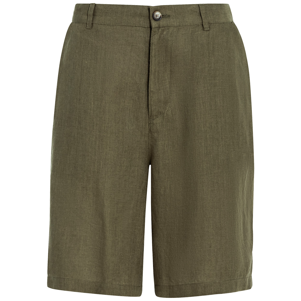 Herren Leinen-Shorts in Unifarben