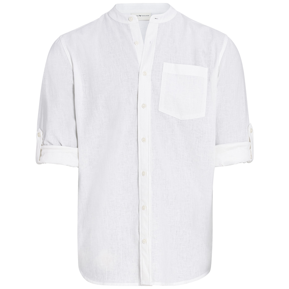 Herren Leinen-Hemd mit Brusttasche