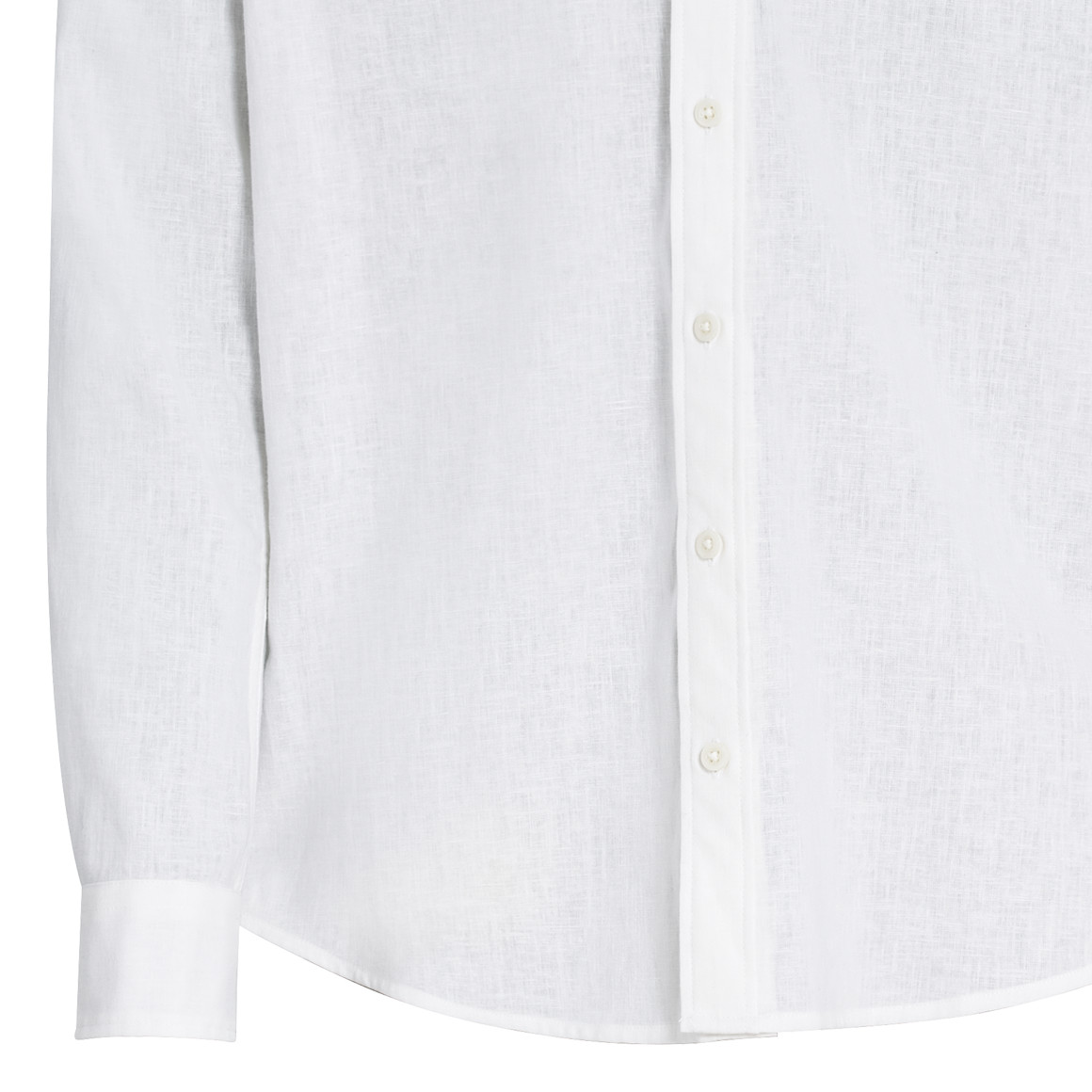 Herren Leinen-Hemd mit Brusttasche