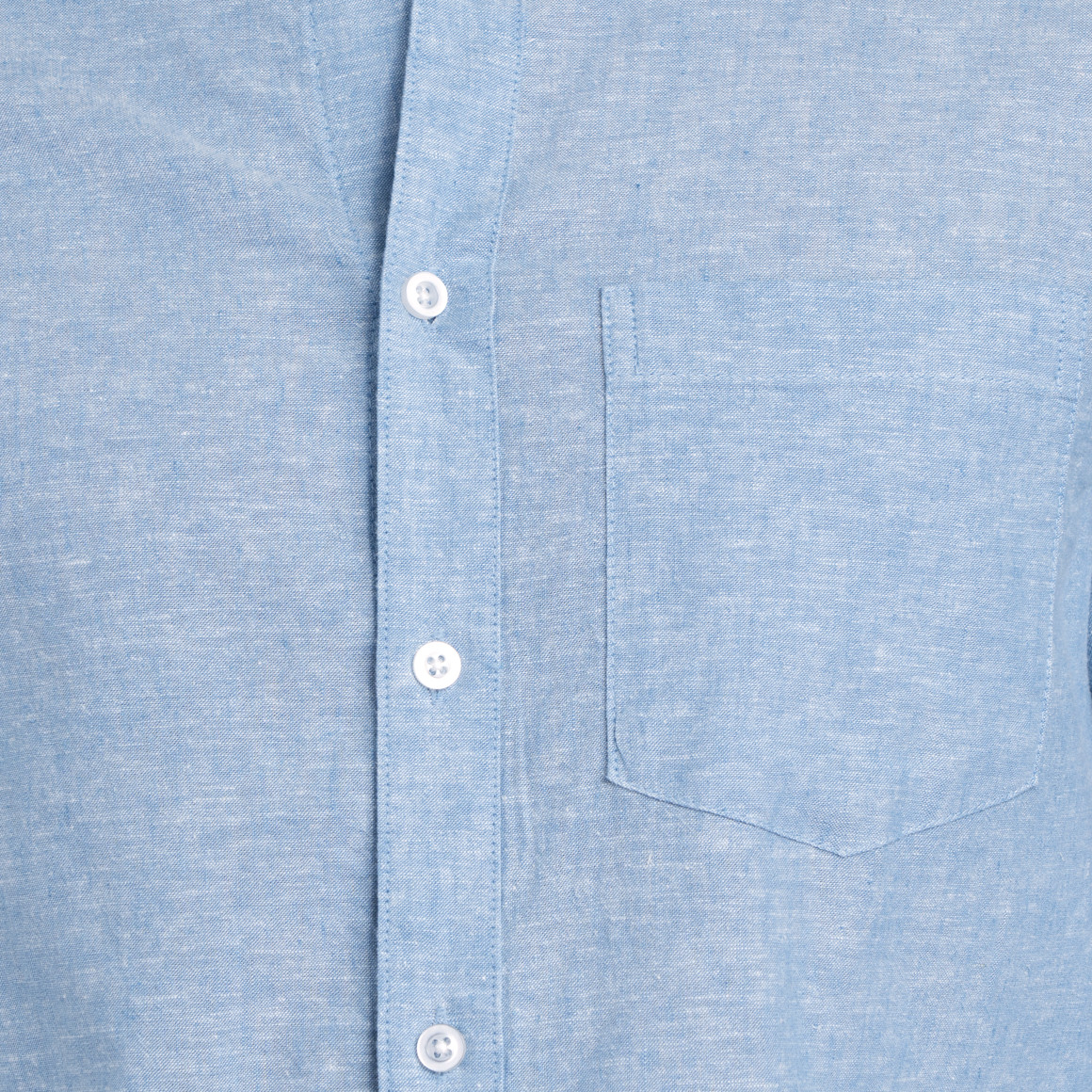 Herren Leinen-Hemd mit Brusttasche