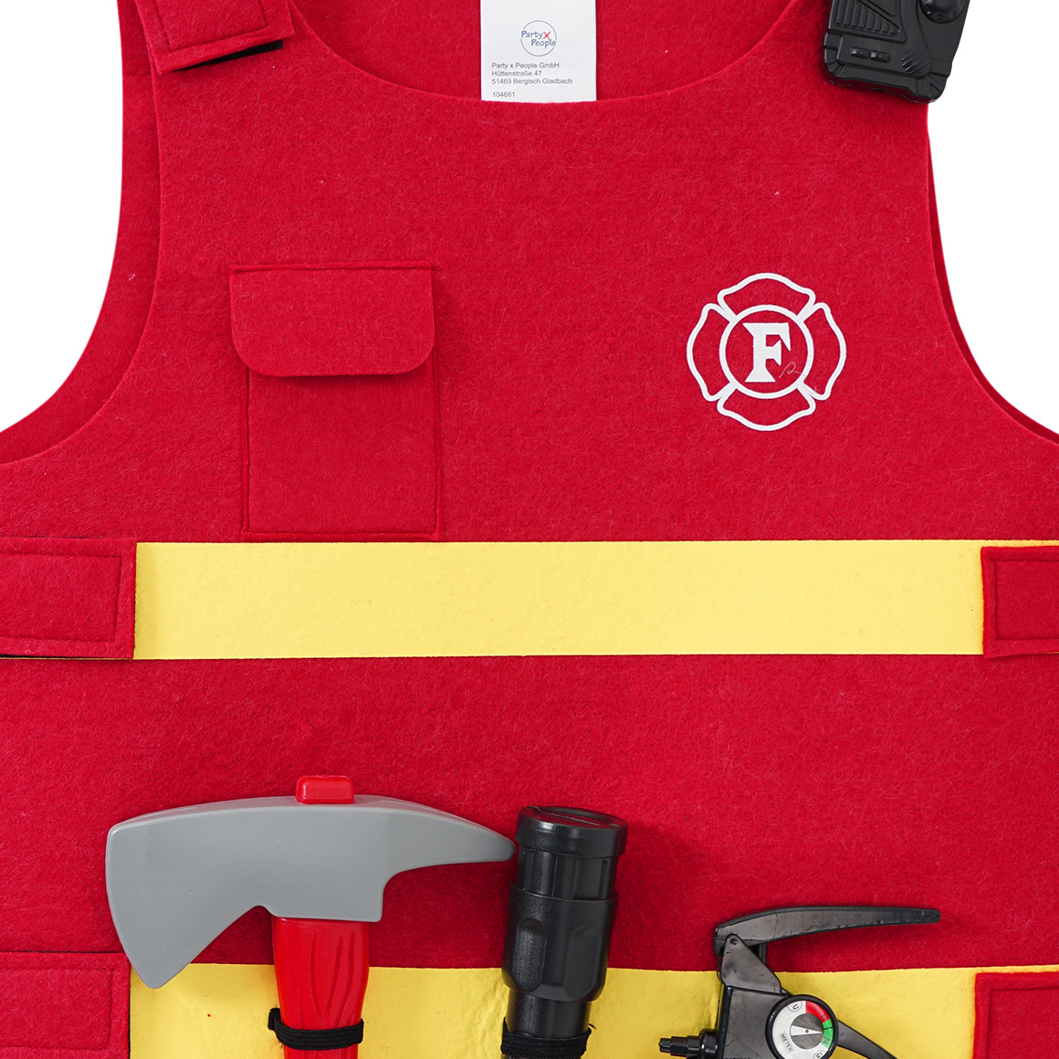 Kostüm-Set Feuerwehr 5-teilig