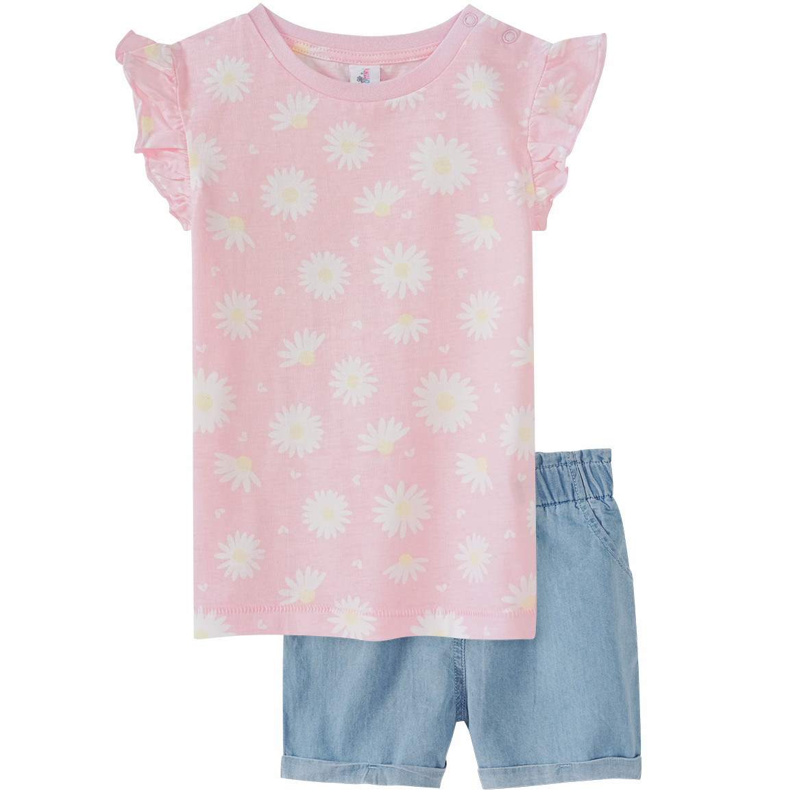 Baby Top und Jeansshorts im Set