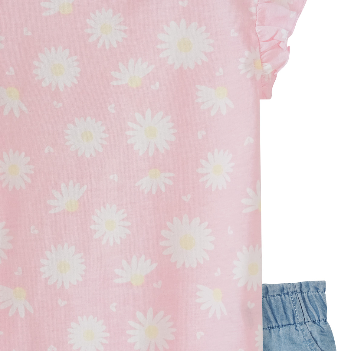 Baby Top und Jeansshorts im Set